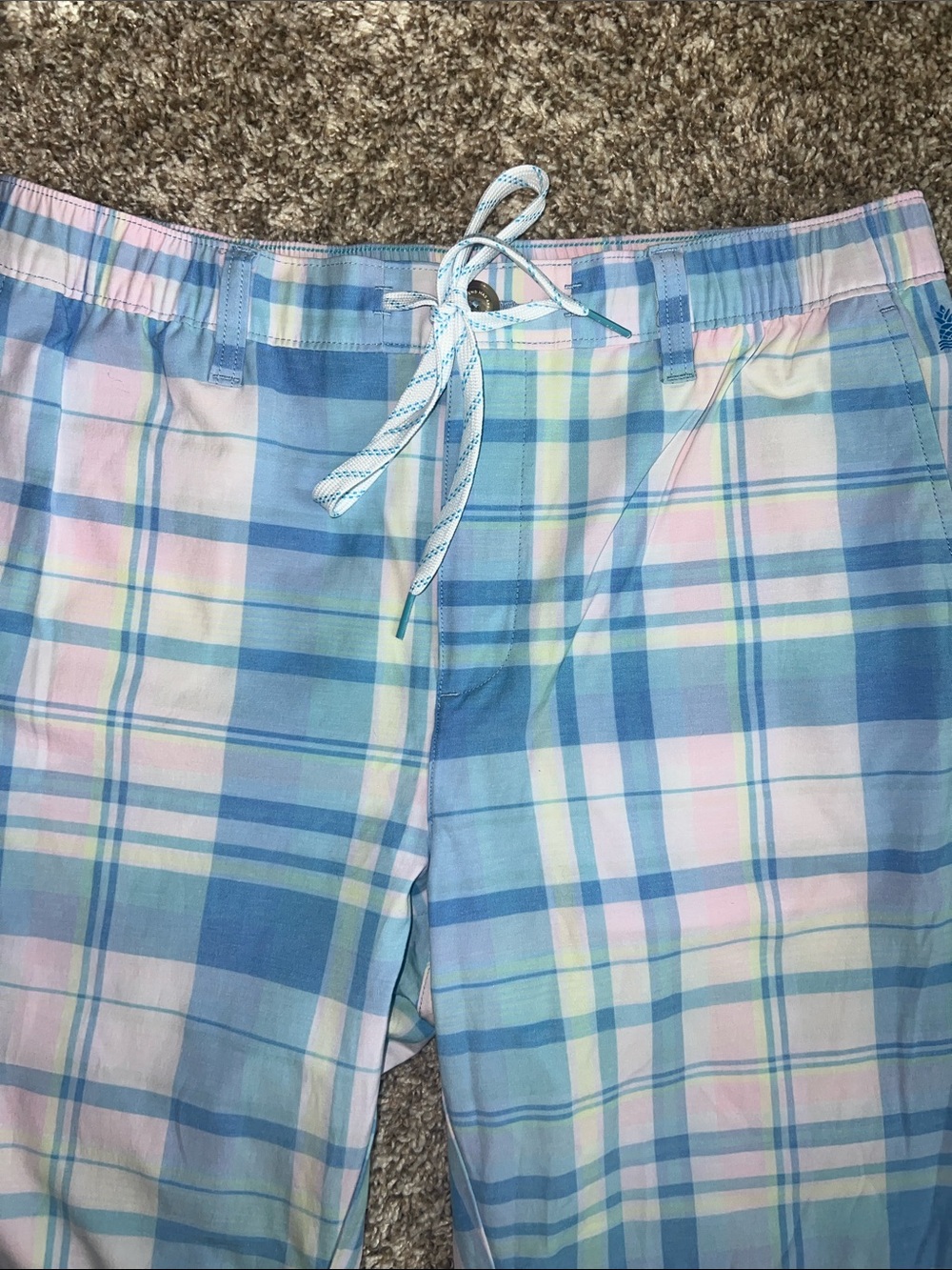 EUC! Chubbies Weekender Pastel Plaid Casual Pants Size MED - Picture 5 of 16